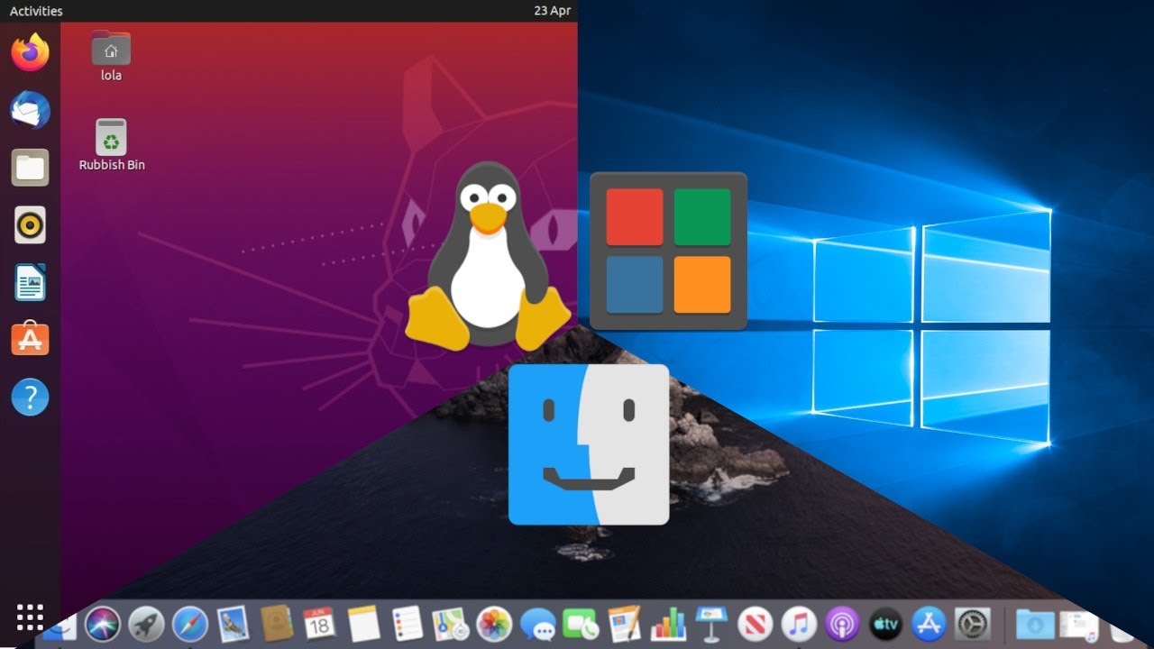 GNU/Linux,Mac OS,Windows y sus diferencias