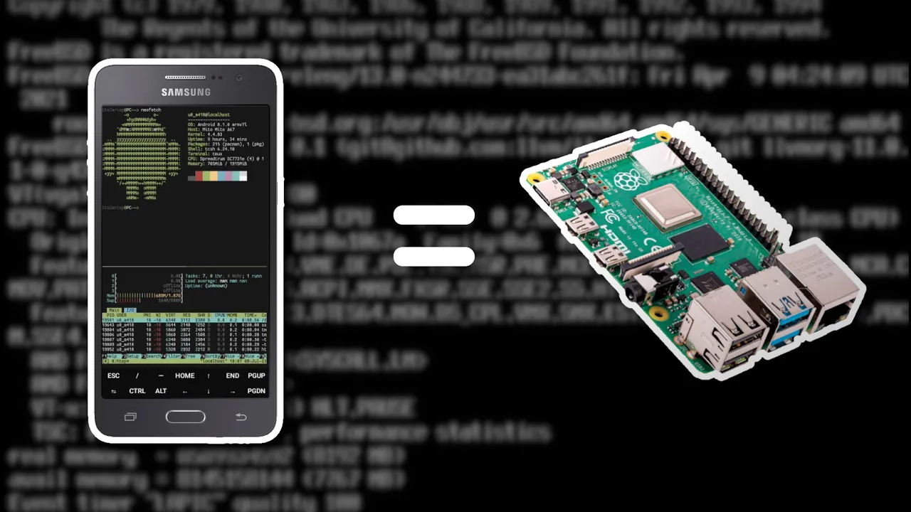 Utilicé un CELULAR viejo como una RASPBERRY PI