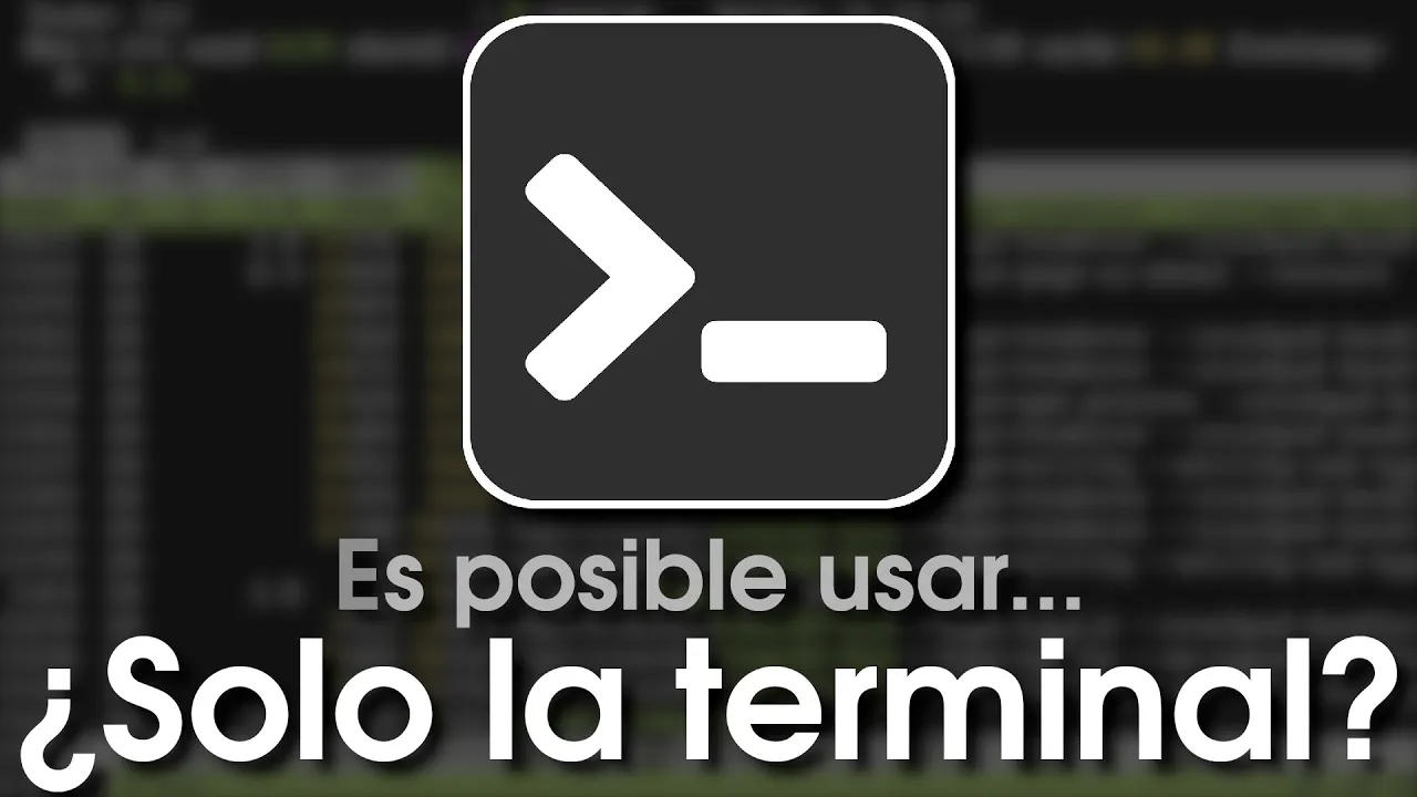 ¿Se puede vivir actualmente usando solo la línea de comandos?