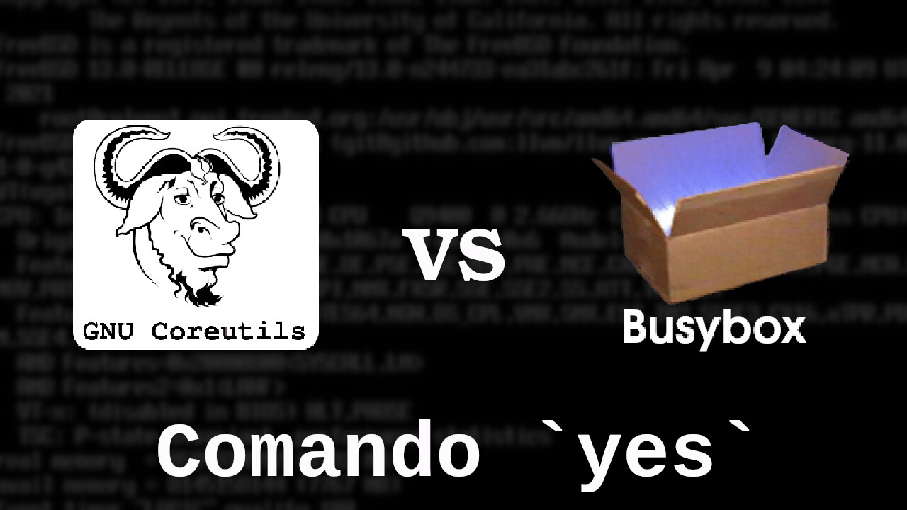  ¿GNU yes mas rapido que busybox yes?